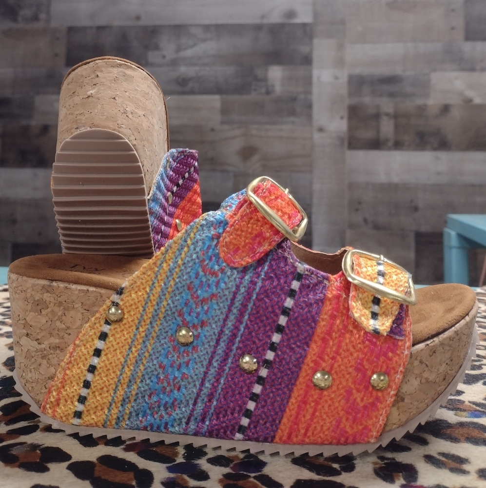 Serape Print Wedge